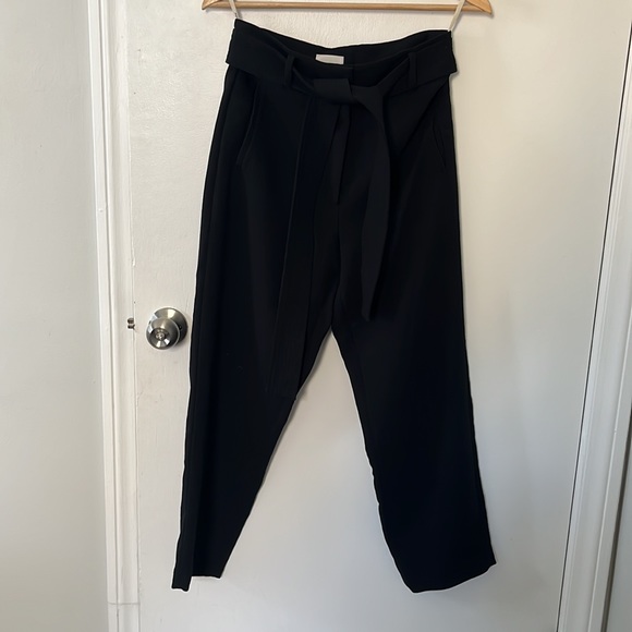 Wilfred Tie-Front Pant - size 4, black. - Picture 4 of 6